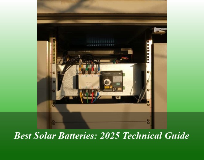 Best Solar Batteries: 2025 Technical Guide
